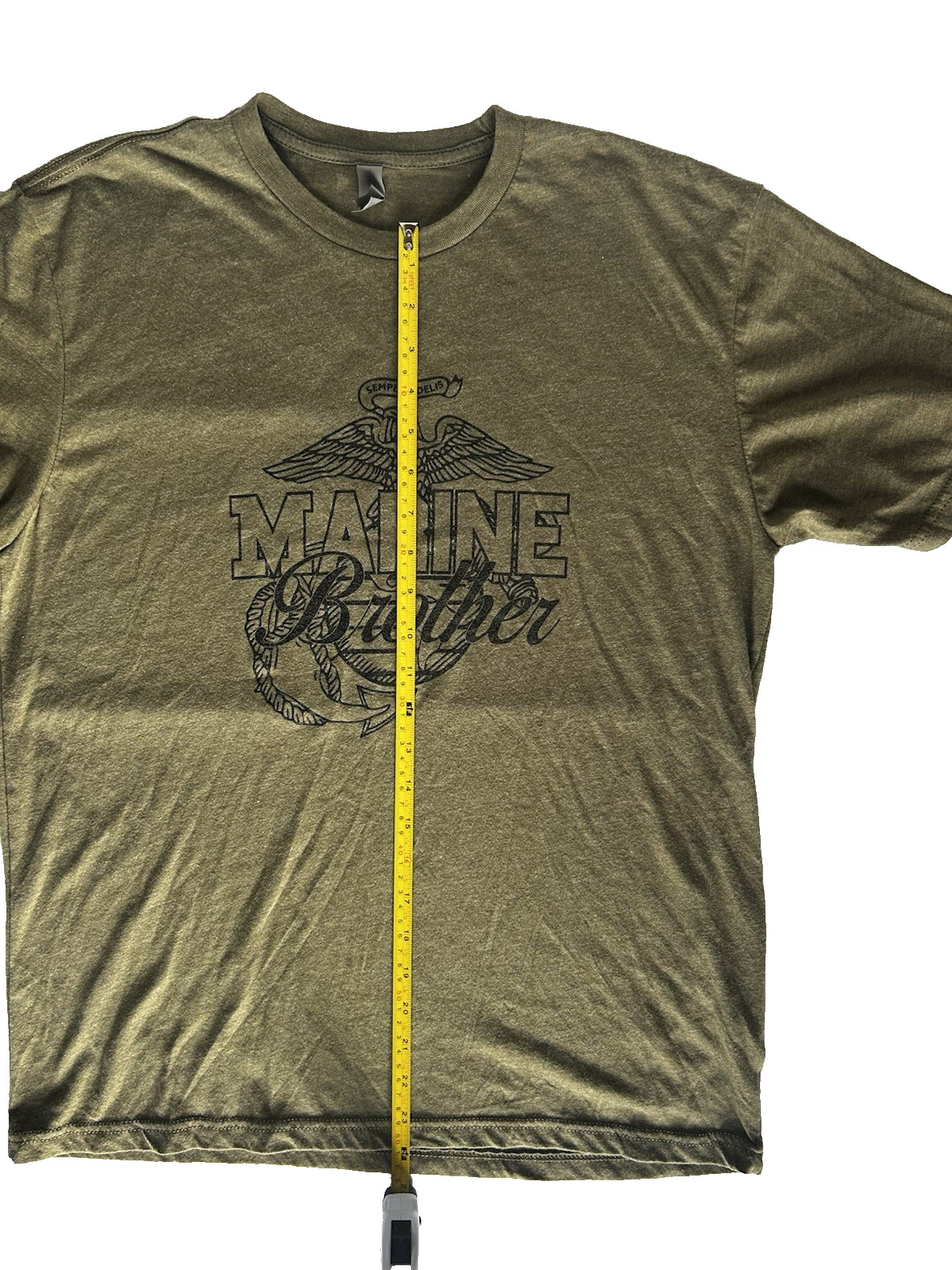 Marine Brother Semper FI T-shart Men's Size Large Military Green