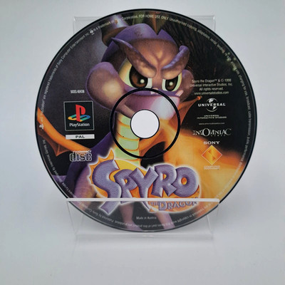 Spyro The Dragon PS1 Sony Playsation PS2 Solo Disco PAL ENG FR GER   