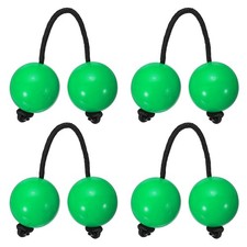 Rhythm African Shaker Kashaka with Black Rope for Party 4 Pack, Green 