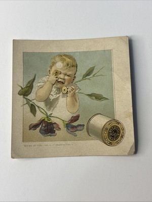 J & P Coats  Best Six Cord Thread Advertising Trade Card BABY 10105