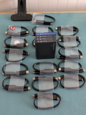 Samsung T7 1TB Lot of 4 External SSD USB 3.2 Tested + 16 USB-C Data Cables