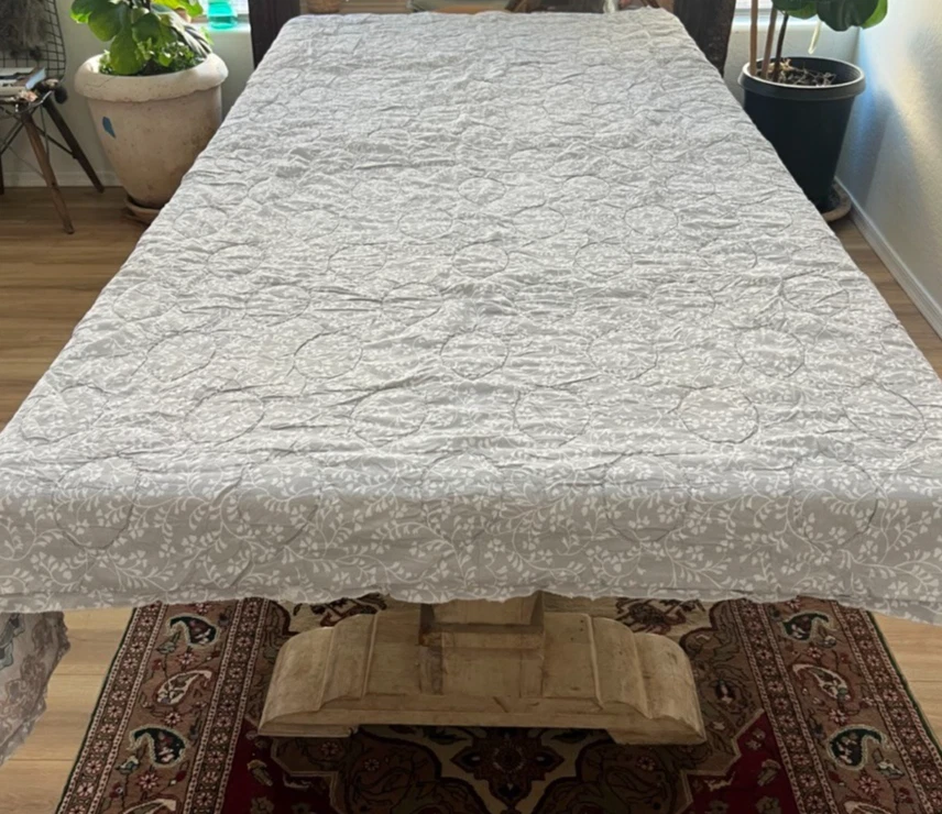 Lauren Conrad Twin Twin XL Quilt 69 x 95 in Geometric Floral Reversible Cotton - Image 2 of 4