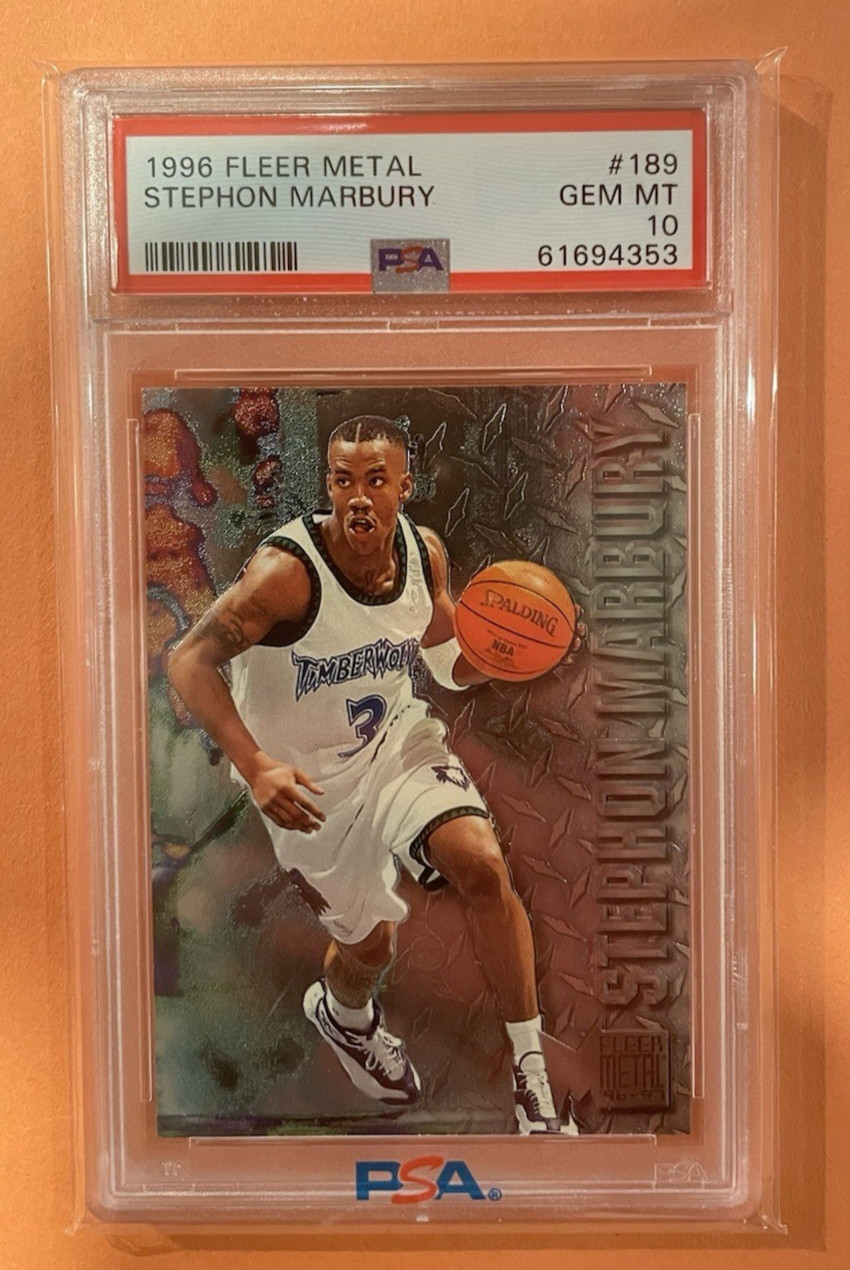 Stephon Marbury #189 (Basketball Cards 1996 Fleer Metal) — is it worth grading?