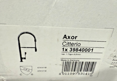 Axor Citterio PreRinse 3984001 Semi-Pro Kitchen Faucet Polished Chrome New Box