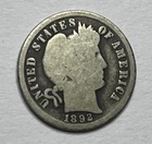 1892-S Barber Dime - Nice Key Date 10C; Y068