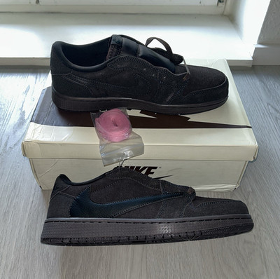 Travis Scott x Air Jordan 1 Low OG SP Velvet Brown   Größe 43   DS mit Extra L