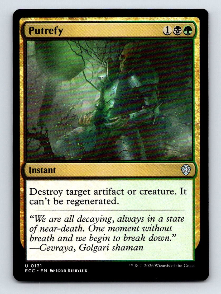 Putrefy U Commander: Lorwyn Eclipsed 131 NM