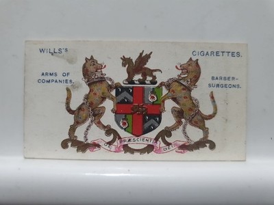 Wills Zigarettenkarte, Arms Of Companies, #41 Barber Surgeons Company (RD14)
