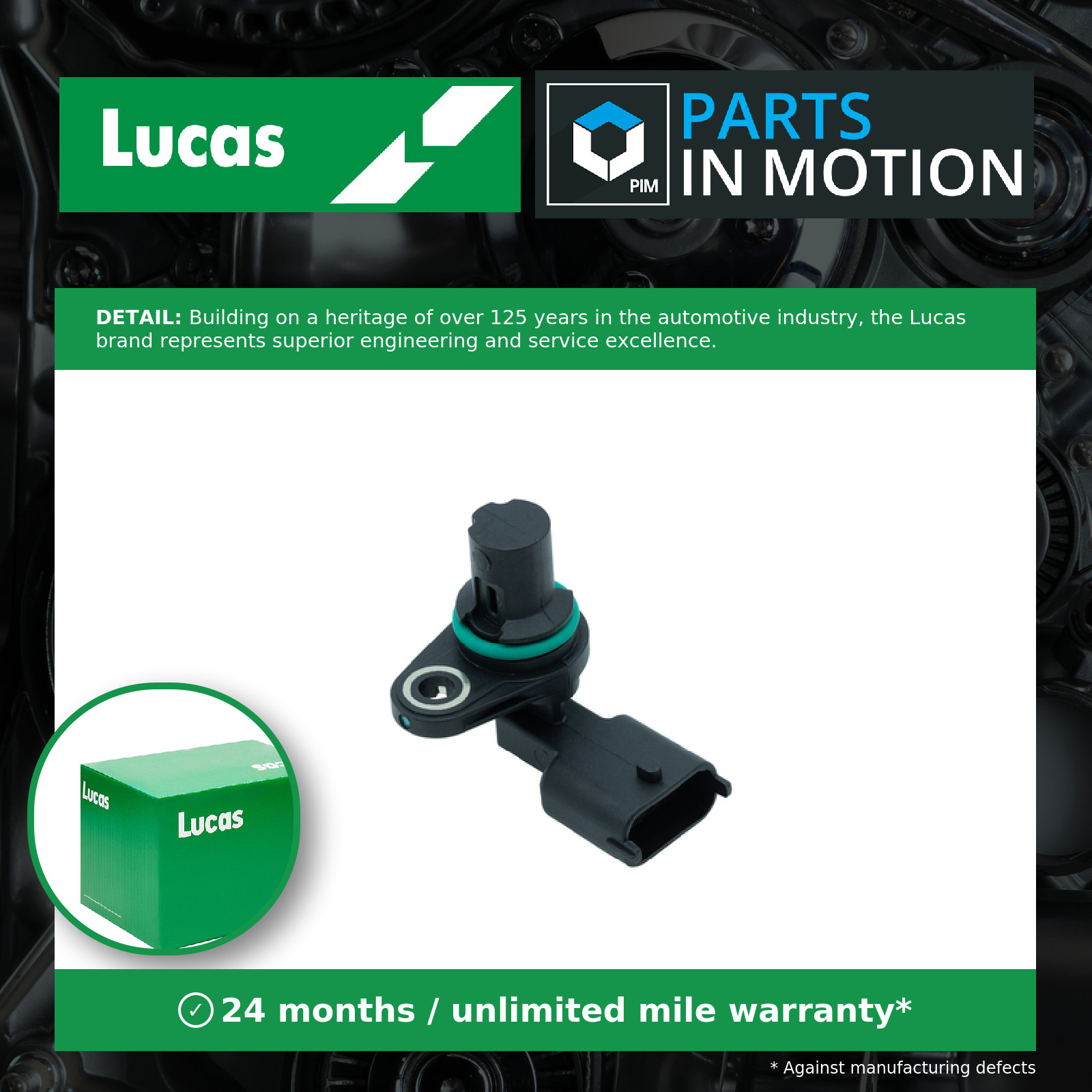 Camshaft Position Sensor fits OPEL ASTRA H, J 1.6 2006 on Z16XER Intermotor New - Image 4