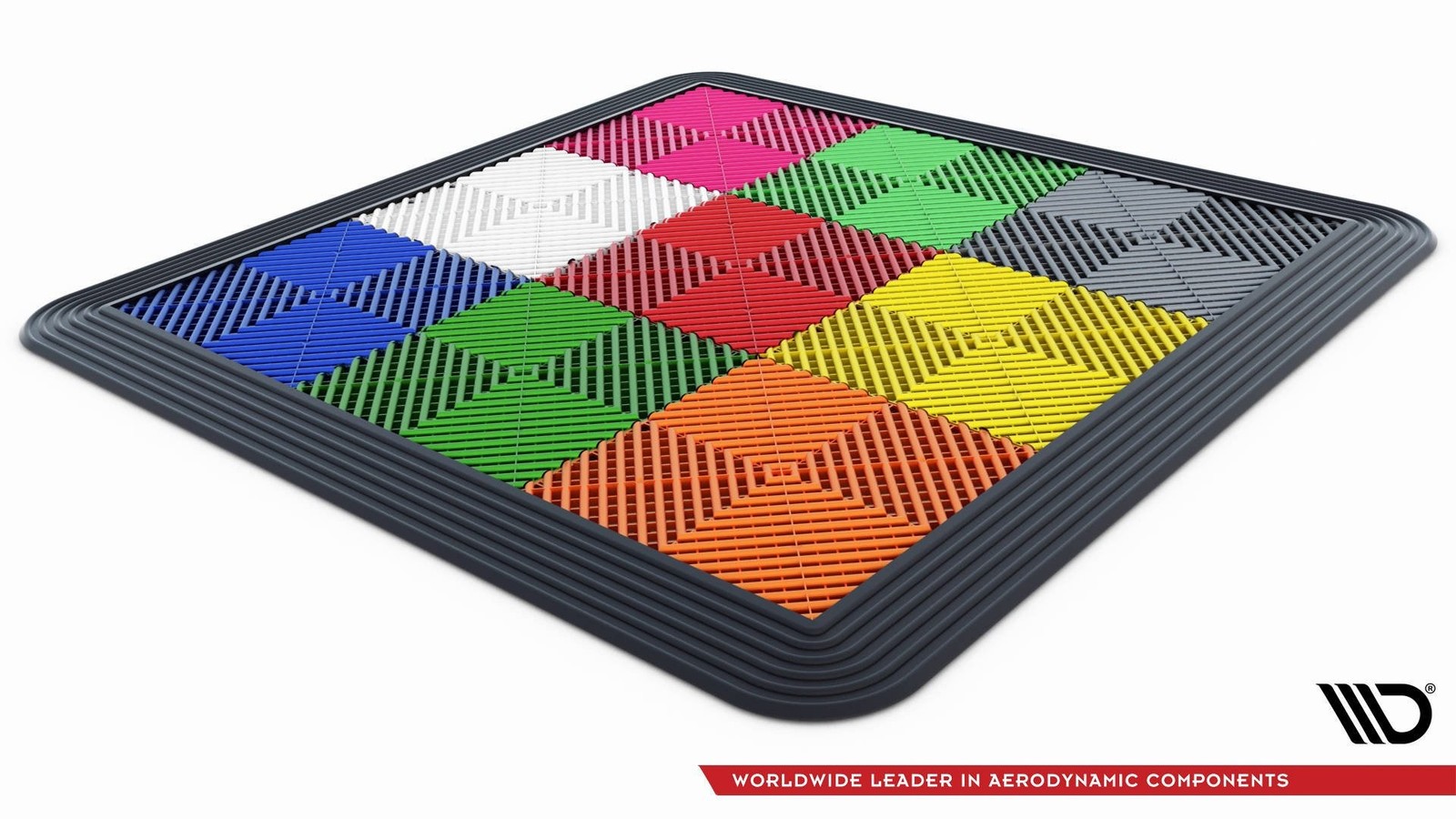 Dalle modulaire Maxton Floor White en polypropylène haute densité - 4