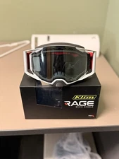 Klim Rage Snow Goggle Foundation Chili Pepper Smoke Tint Lens Snowmobile