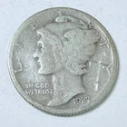 1927 MERCURY DIME - 90% SILVER - Circulated US Coin #6440