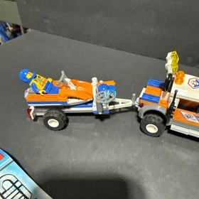 2008 LEGO CITY 7737 Coast Guard 4WD and Jet Scooter Built Set Retired