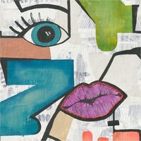 Fototapete Abstrakt Vliestapete Kunst Bunt Blau Zeichnung Wohnzimmer KüChe