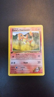 1. Edition, Pokémon Gym Heroes Set Blaine's Charmander Karte 61/132 (Englisch)