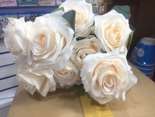 Roses 1 Bunch Of 10 Heads Artificial Roses High Quality Silk Decoration Gift
