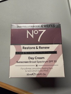 No7 Restore & Renew SPF30 Face & Neck Multi Action Day Cream