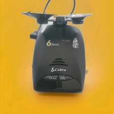 Cobra ESD 6060 Radar Detector 360 Laser 6 Band Cig Lighter Adapter Included