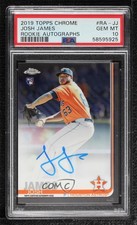 2019 Topps Chrome Rookie Auto Josh James #RA-JJ PSA 10 GEM MT Auto 03ox