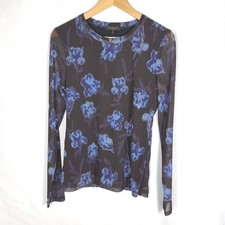 Nwt Rag Bone Yana Salute Multi Printed Mesh Long Sleeve Tee - Size Large Nwt Rag Bone Yana Salute Multi Printed Mesh Long Sleeve Tee - Size Large
