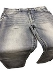 True Luck Mens Jeans Size 36x28 Blue Mid-Rise Embroidered 5 Pockets VGC — photo 6