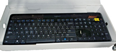 Logitech K750 Solar 920-002912 Black Wireless Keyboard + Mouse Open Box!
