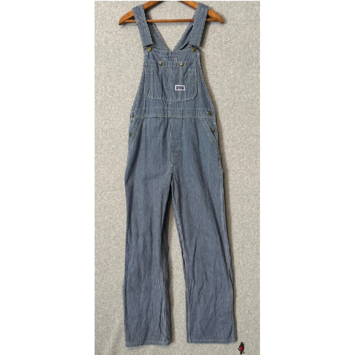 Hickory Stripe Overalls In Men's Vintage Jeans for sale | eBay