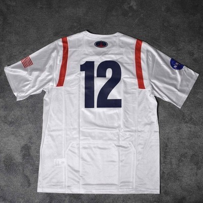 Under Armour Navy Midshipmen NASA Space Football Jersey #12 White