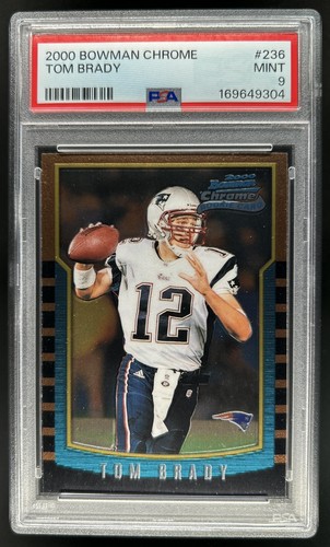Tom Brady #236 2000 Bowman Chrome card