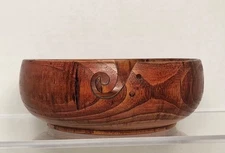 Wooden Yarn bowl Winder for Knitting Non-rolling Holder Smooth Surface Container