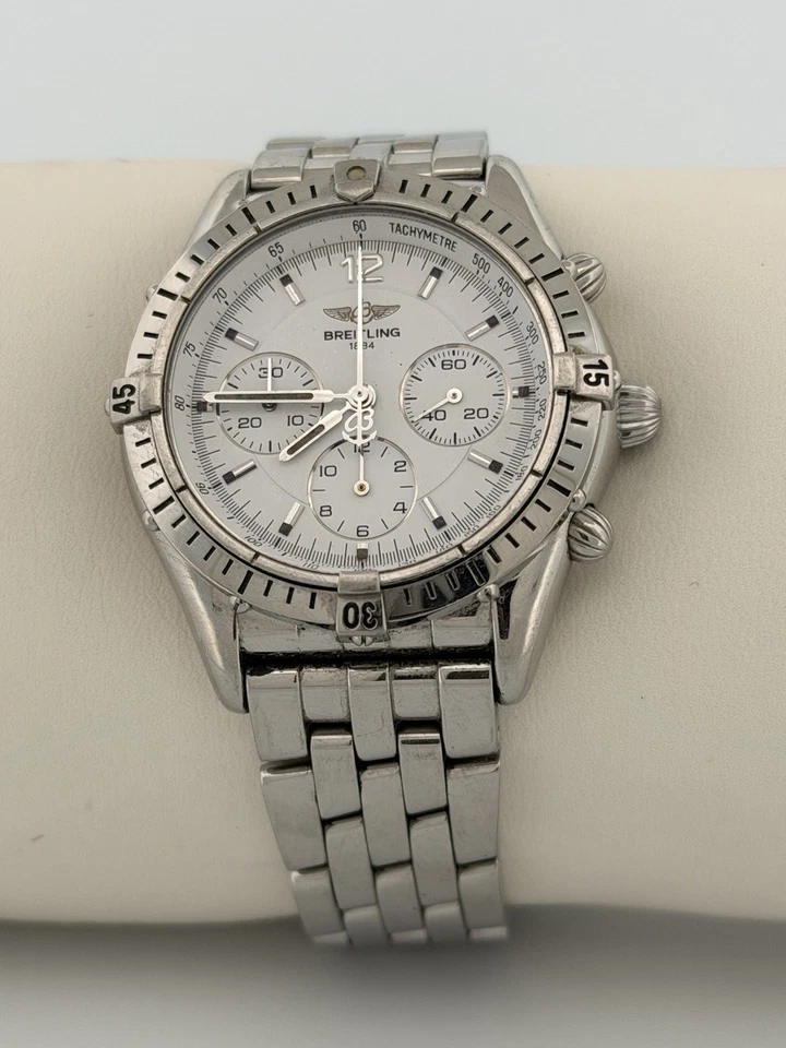 Breitling Shadow Flyback 38mm Reloj Hombre Acero Inoxidable 6.75" Foto 3 de 4