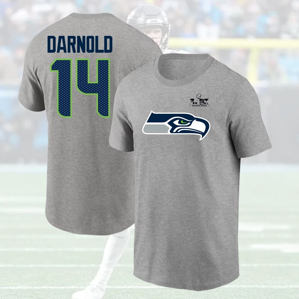 Sam Darnold #14 Seattle Seahawkss Super B.owl LX Player Name & Number S-5XL