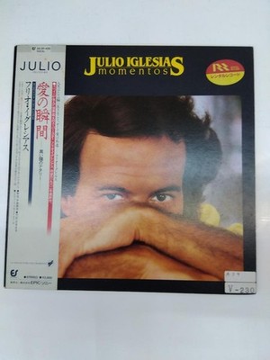 Julio Iglesias LP Record Moment of Love Natalie Black Eyes Used
