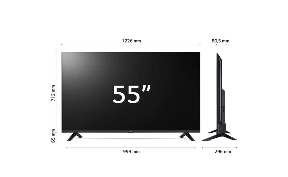 SMART TV LED LG 55 POLLICI 55UT73006LA ULTRA HD 4K HDR10 PRO WEB OS WIFI 20W 2.1 - Immagine 3 di 4