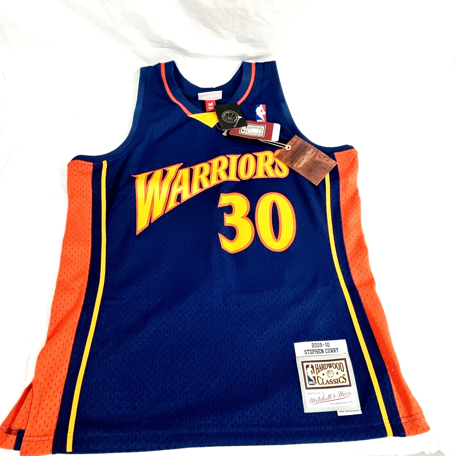 Steph Curry Golden State Warriors 30 2009-10 Hardwood Classics Swingman Size M