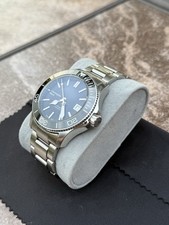 38MM Men’s Christopher Ward C60 Trident Pro 600 Automatic Watch Black Wave Dial