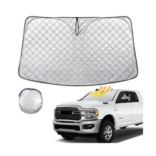 Windshield Sun Shade for 2019-2024 2025 Dodge RAM 1500 CrewCab,Mega... Fast Ship