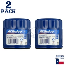 2 Pack GM ACDelco PF64 Engine Oil Filter CASE 25206966
