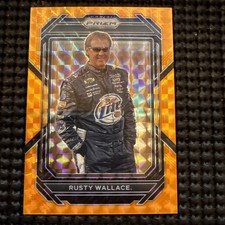 2023 Panini Prizm NASCAR Racing #4 Rusty Wallace Reactive Orange Parallel