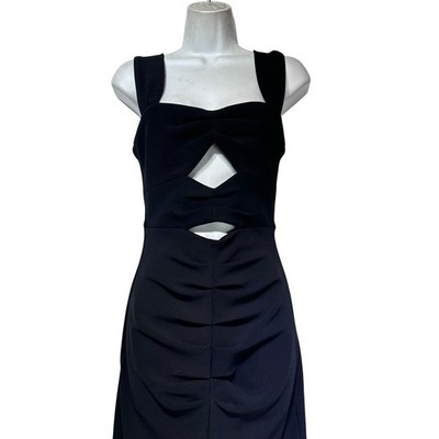 Bec And Bridge Lila Cut Out Black Midi Dress Size 4 | eBay