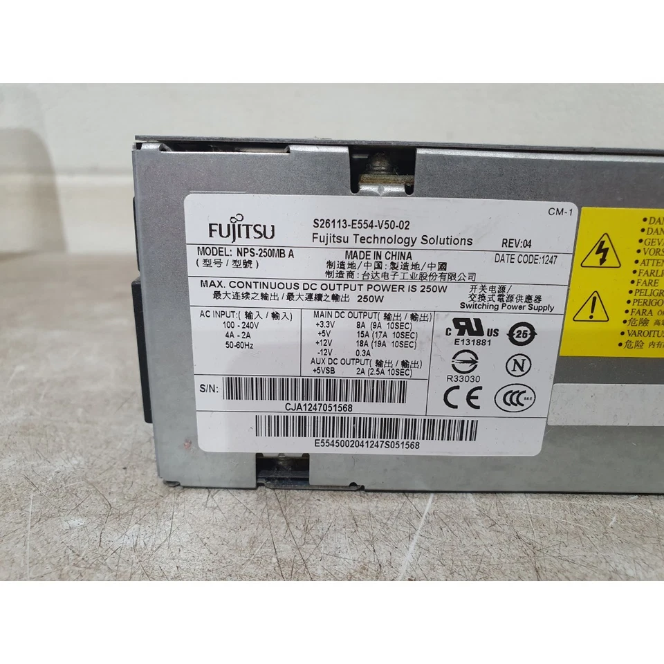 Fujitsu NPS-250MB A Switching Power Supply 250 Watt Max for Esprimo E400 PC - Image 2 of 4