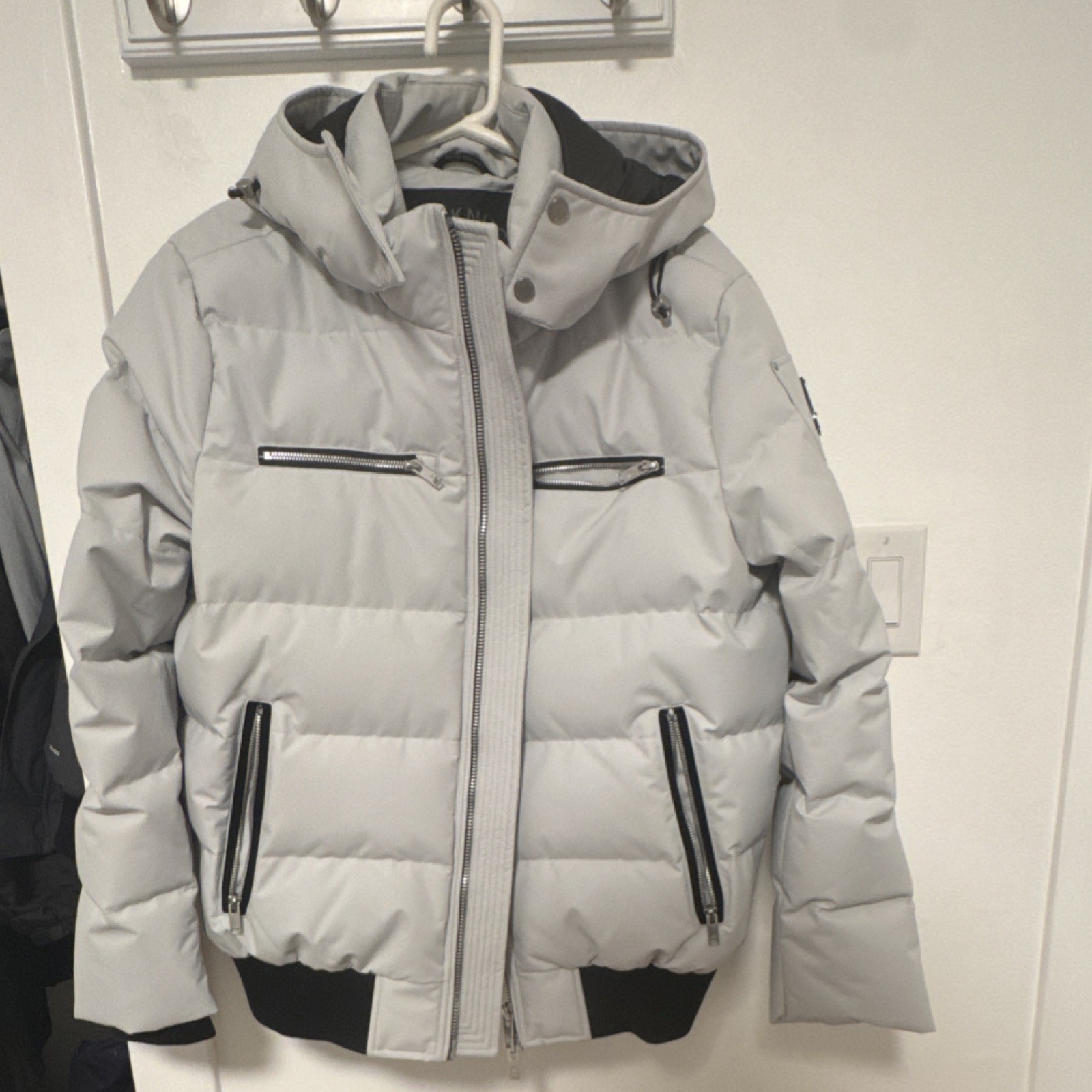 Authentic Moose Knuckles Cloud Bomber Stone L – N… - image 1