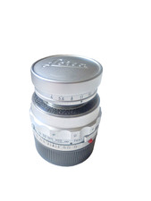 Leica Elmar-M 9cm 90mm f/4 collapsible chrome rangefinder lens with fungus spots