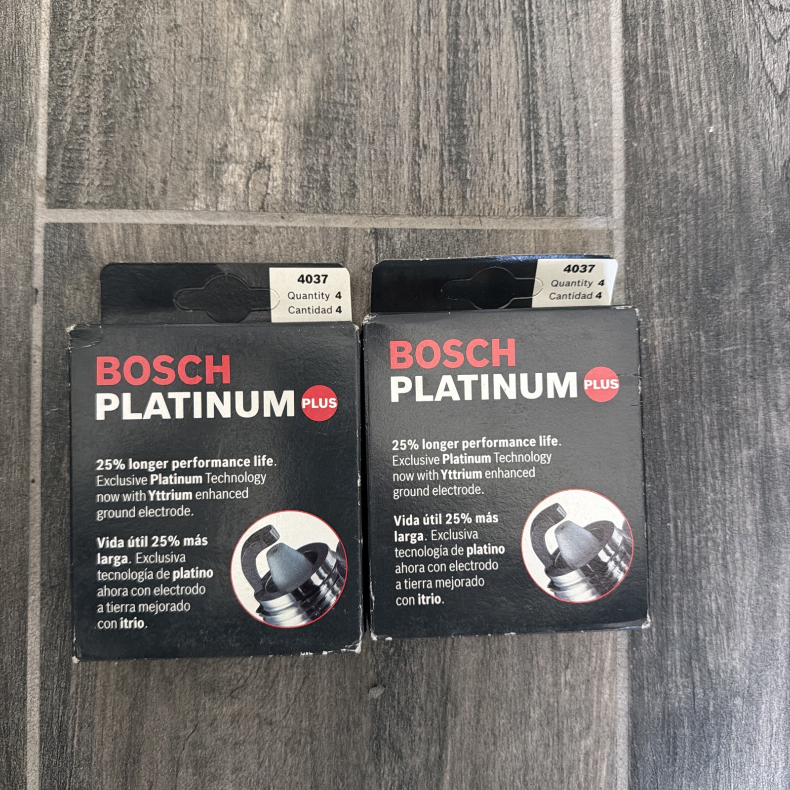 Genuine Bosch Platinum Plus 4037 Spark Plug - Box Of 4 2 8 total Plugs