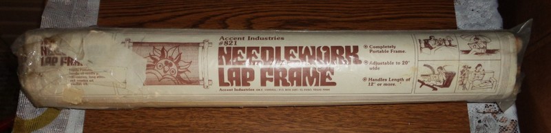 NEW AND SEALED-ACCENT INDUSTRIES #821 NEEDLEWORK LAP FRAME-20" LONG/WIDE