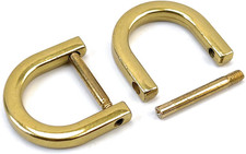 4 Pcs Heavy Duty D Rings Screw in Shackle 5/8 Inch Antique Gold U Shape D Ring