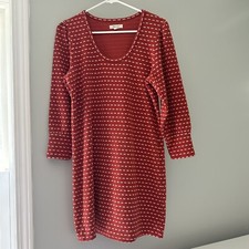 Madewell Style AK869 Square-Neck Long-Sleeve Mini Dress in Bow-Tie Jacquard S