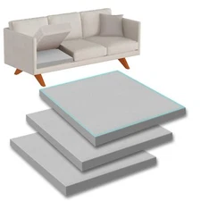 40D Couch Cushion Support 20"X20" High-Density Replacement Sagging Couch 3PCS