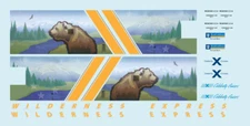 Alaska Railroad ARR Wilderness Express Dome HO Decals Royal Caribbean Mckinley