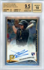 2014 Topps Chrome Baseball Rookie Autographs #GP Gregory Polanco BGS 9.5 Pirates